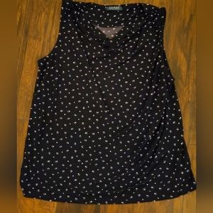 Lauren Ralph Lauren Sleeveless Cowlneck Shell Top Size 14/16